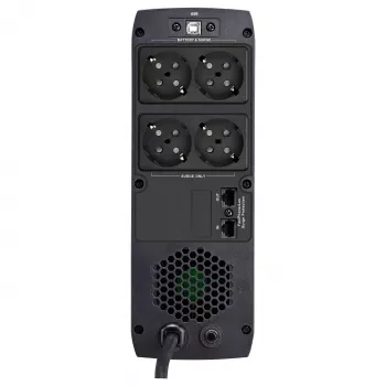 FSP ST 850 Tower 850VA 510W line-interactive brezprekinitveno napajanje (UPS) z zaščito RJ45 in 4 vtičnicami Schuko
