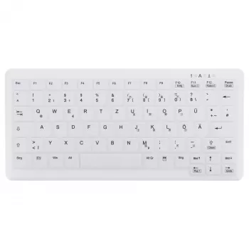 CONTOUR DESIGN Active Key MedicalKey AK-C4110 brezžična tipkovnica, QWERTZ DE, bela, IP68 razkužljiva, polnilna