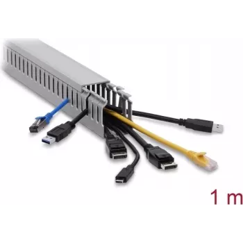 Delock kabelski kanal 40 x 50 mm - dolžina 1 m siva