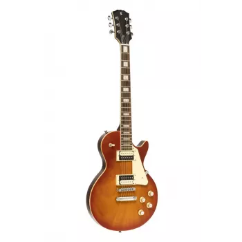 Stagg SEL-STD Vintage Sunburst električna kitara z lepljenim vratom, telo iz jelše, palisandrova tipkovnica, HH magneti