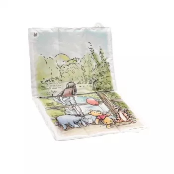 KEEEPER potovalna podloga Antek Winnie the Pooh, zložljiva, bela, 70 x 50 x 5 cm