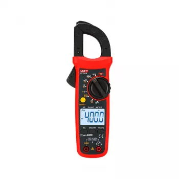UNI-T UT202R True RMS digitalne tokovne klešče 400A AC/DC napetost upornost kapacitivnost frekvenca temperatura NCV