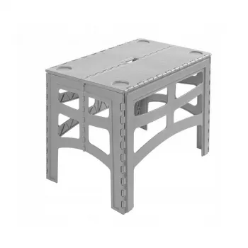 keeeper zložljiva zunanja miza Timo L, Nordic Grey, 70 x 45 x 55 cm, nosilnost 80 kg