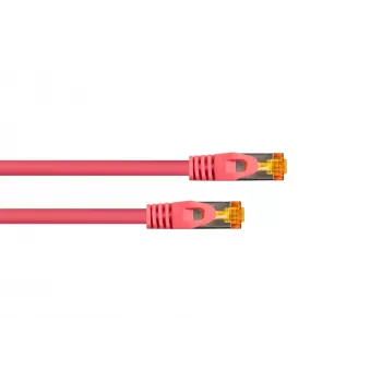 Kabelmeister Cat.7 S/FTP patch kabel, TPE ovoj, magenta, 5m