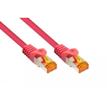 KABELMEISTER Cat.7 S/FTP patch kabel, 10m, magenta, TPE brez halogenov, RJ45, 10GbE, 600MHz