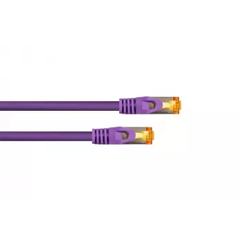 KABELMEISTER Cat.7 S/FTP patch kabel, RJ45, TPE ovoj, brez halogenov, vijoličen, 3m