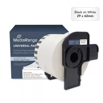 MediaRange DK-11209 združljive termične nalepke 29x62mm 800 nalepk bele