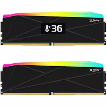 V-Color Manta XFinity+ aRGB 32GB (2 x 16GB) DDR5-6400 CL32 namizni pomnilniški komplet, Intel XMP 3.0 / AMD EXPO, črn