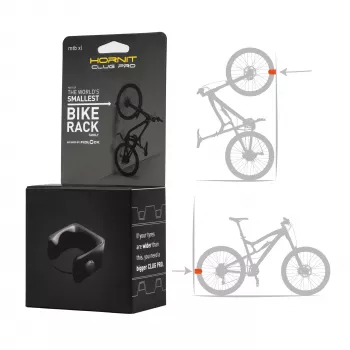 HORNIT CLUG PRO MTB XL stensko držalo za kolo s sponko, črno, 7764XCP