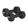 REBEL ACTIVE komplet neoprenskih ročk iz litega železa 2x8kg, temno siva