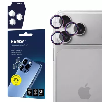 3MK PROTECTION HARDY Lens Protection Pro zaščita objektiva za Apple iPhone 18 Pro / 18 Pro Max, Deep Cherry