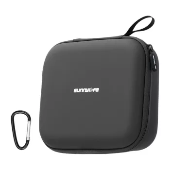 Sunnylife NE2-B122-D usnjena torbica z mrežastim žepom za DJI Neo 2, črna