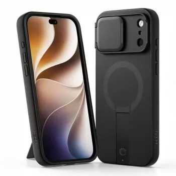 TECH-PROTECT Kevlar Aura MagSafe ovitek za iPhone 17 Pro Max / 18 Pro Max - črn