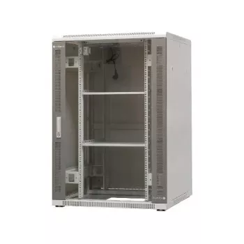 EmiterNet Top 24U prostostoječa omrežna omara, 800x800x1180 mm, steklena vrata spredaj, črna EM/SH05D-8824