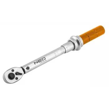 NEO TOOLS 1/4 inch ključ za nastavitev navora s klikom 5-25 Nm s kalibracijskim certifikatom