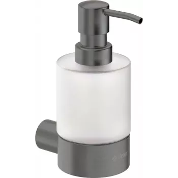 DEANTE ADR_D421 stenski ročni dozirnik tekočega mila, 1L, bela ABS plastika, ključavnica, prosojno okence