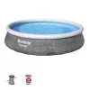 Bestway Fast Set 57376 napihljiv bazen okrogel 7.340 L siv