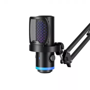 BOYA CastMic G40Bz igralni mikrofon z roko, žični USB-C, črn