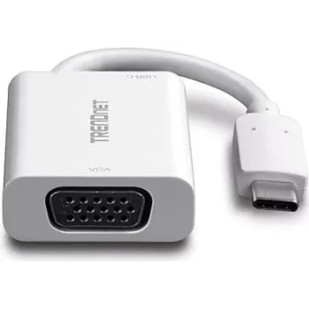 TRENDnet TUC-VGA2 USB-C na VGA adapter – 1920x1200 @ 60Hz, črn