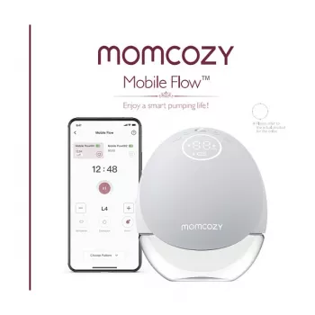 Prenosna prsna črpalka Momcozy M9 - rdeča