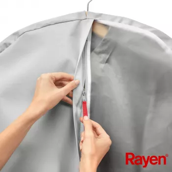 Vreča za oblačila S Premium RAYEN, siva 60x100cm