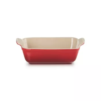 LE CREUSET pravokotna pekača Heritage keramika 19x14cm / 1,1L rdeča