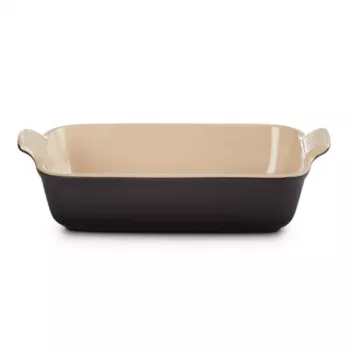 Le Creuset pravokotna pekača Heritage keramika 26x19cm / 2,4L črna