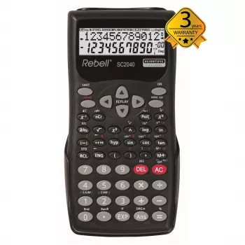 REBELL RE-SC2040 BX znanstveni kalkulator, 240 funkcij, 2-vrstični LCD, črn