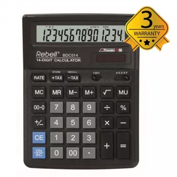 Rebell BDC514 namizni kalkulator, 14-mestni