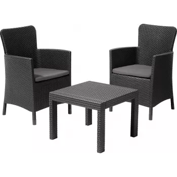 KETER vrtni set pohištva Salvador balkonski set siv