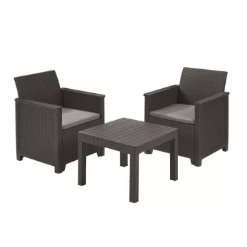 KETER vrtni set pohištva Elodie balkonski set z mizo Classic siv