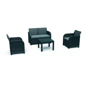 KETER vrtni set pohištva Rosalie set z mizo Classic siva