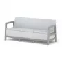 Vrtna trosedežna zofa KETER Scandi Linea 3 Seater Sofa, svetlo siva/temno jekleno siva