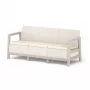 Vrtna trosedežna zofa KETER Scandi Linea 3 Seater Sofa, kremenčevo siva/svetlo bež