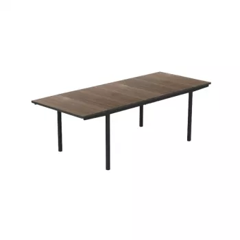 Vrtna miza KETER Deco Porto Nova Extendable 160-240, oreh/črna