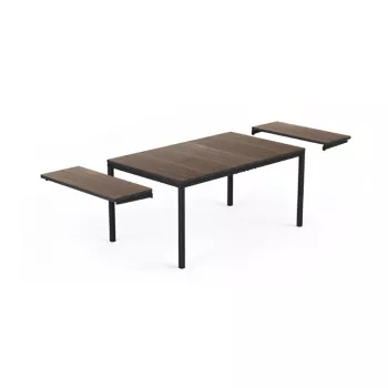 Vrtna miza KETER Deco Porto Nova Extendable 160-240, oreh/črna