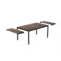 Vrtna miza KETER Deco Porto Nova Extendable 200-280, oreh/črna
