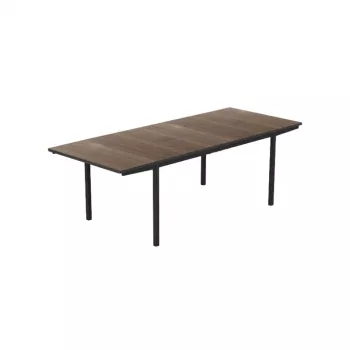 Vrtna miza KETER Deco Porto Nova Extendable 200-280, oreh/črna