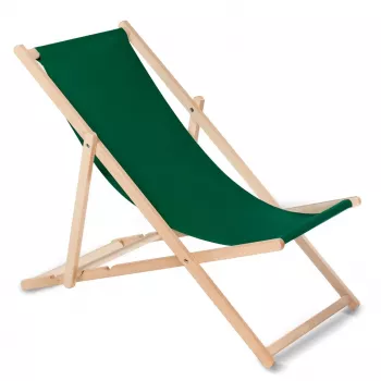 Klasični ležalnik iz bukovega lesa GreenBlue GB183, temno zelena