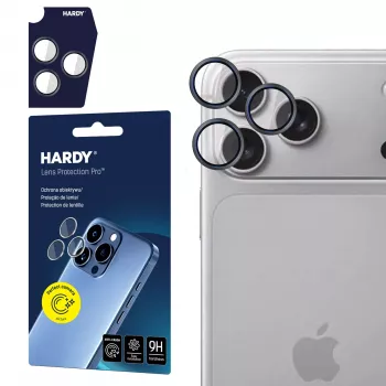 3MK PROTECTION zaščita objektiva HARDY Lens Protection Pro za Apple iPhone 18 Pro / 18 Pro Max, črna