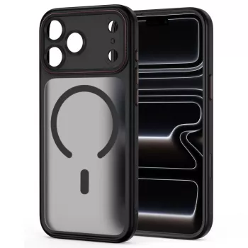 TECH-PROTECT MAGCAM MAGSAFE IPHONE 17 PRO / 18 PRO MATT ČRNA/RDEČA
