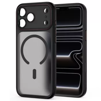 TECH-PROTECT MAGCAM MAGSAFE IPHONE 17 PRO MAX / 18 PRO MAX MATT ČRNA/RDEČA