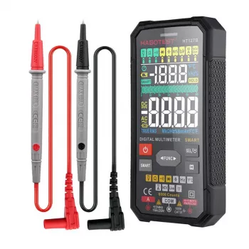 Habotest HT127B digitalni univerzalni multimeter True RMS 6000 Counts Auto Ranging z NCV in temperaturo