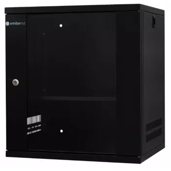 EMITER EM/SH02B5412-08 Light Series 19-palčna 12U stenska omara, kaljena steklena vrata, 550×450×590 mm