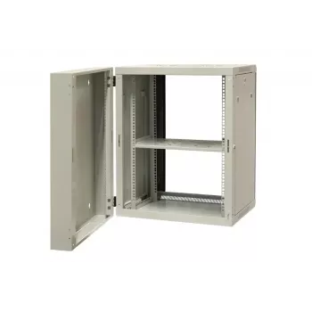 EMITER EM/AH6515 15U stenska omara 600x550x770 mm, kaljena steklena vrata, črna
