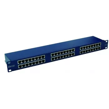 EMITERNET PATCHPANEL 19, 48XRJ45 STP CAT.6 (1U) Z ABLAGE, MODRA