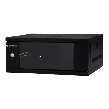 EMITER EM/SH02B5404-08 stenska omara 19-palčna 4U 550x450x230 mm s steklenimi vrati