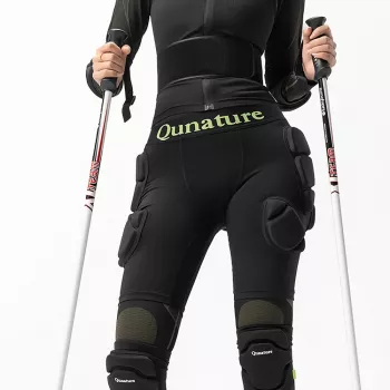 Qunature Ski Advanced L ščitniki za boke, smučanje, deskanje, drsanje, črni