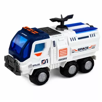 LEAN TOYS velik vesoljski komplet: postaja, raketa, shuttle, raziskovalno vozilo, astronavti