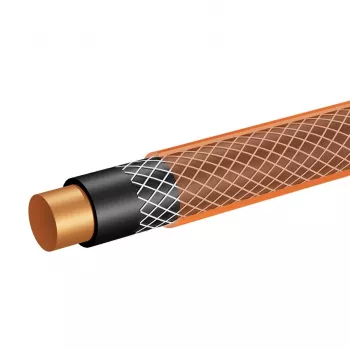 NEO TOOLS 15-802 1/2 palca x 50 m 4-slojna vrtna cev, 25 bar tlačna odpornost, UV in odporna proti algam, neprepogljiva, prožna PVC, zelena